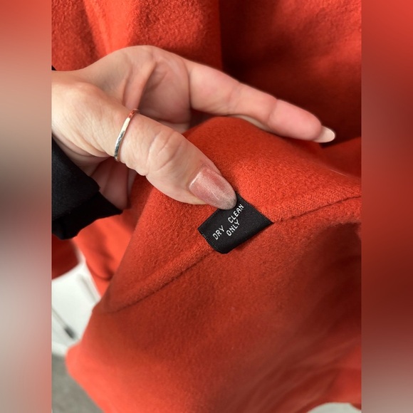 Ellen Tracy | 100% Wool Burnt Orange Sweater/Jacket | Size 12 - Picture 10 of 10